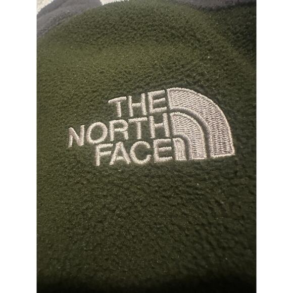 North Face Men’s Large Green Black Full Zip Fleece Jacket - Picture 7 of 7